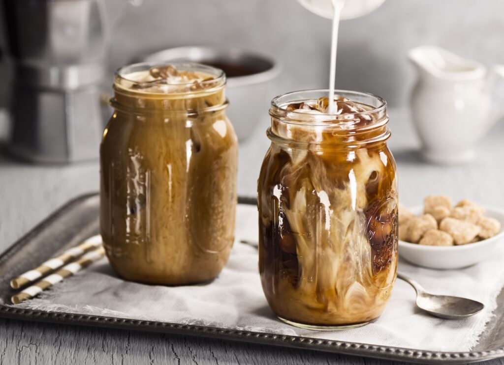 Café helado de vainilla fácil